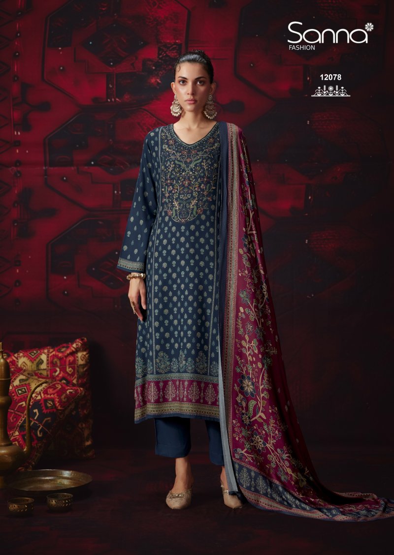 Khwaab By Sanna Viscose Pashmina Dress Materials